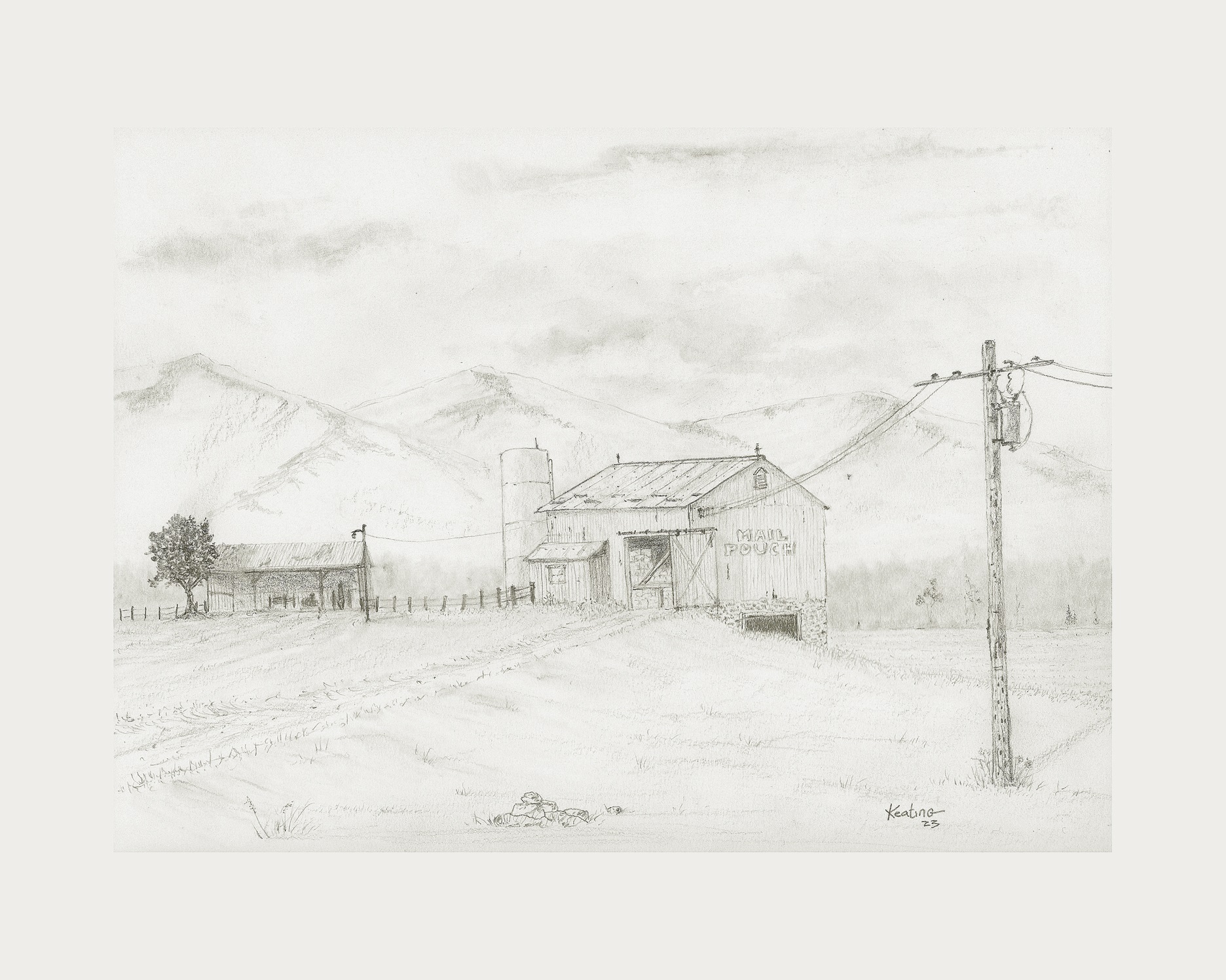 Road Sign Barn by Daniel Keating